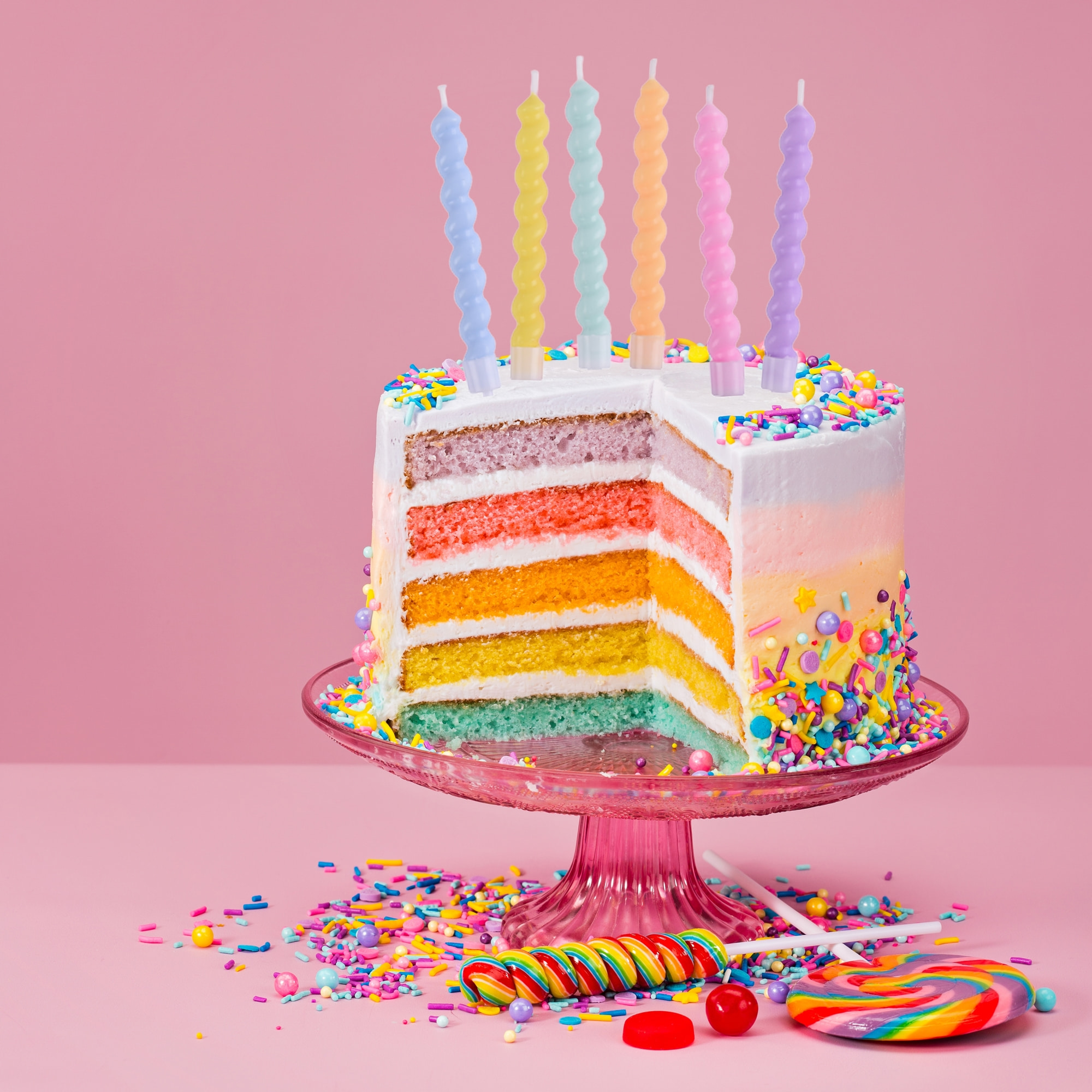 [코쿤] 꽈배기 생일초 - 케이크초 이벤트 생일파티 용품